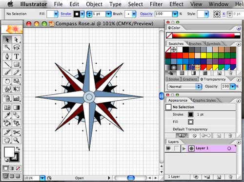 compass in Illustrator