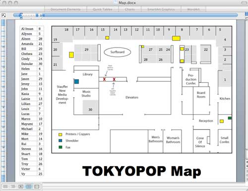 Map in Word Document